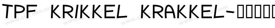 TPF Krikkel Krakkel字体转换